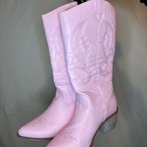 Pink Western Cowboy Boots